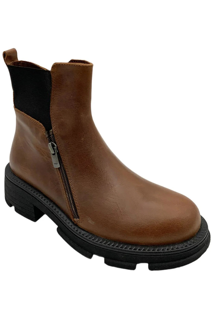 Miz Mooz Women's Amore Ankle Boots Brandy - Medium
